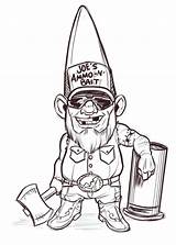 Redneck Gnome coloring page  ColouringPages sketch template