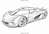Bugatti Chiron Coloring Page sketch template