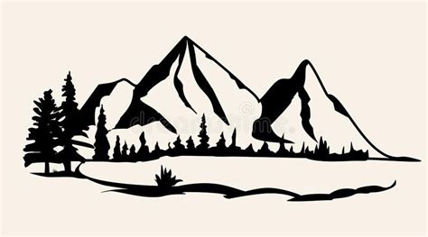 mountain - Sök på Google | Landscape silhouette, Silhouette art, Vector illustration