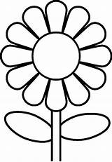 Simple Daisy coloring Page  Download Print Or Color Online For Free sketch template