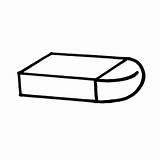 Stationary Eraser Sketch Coloring Page sketch template