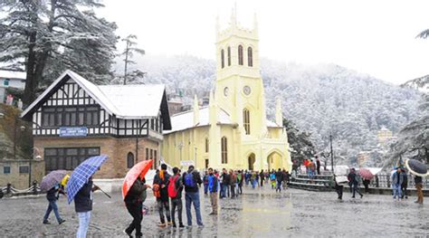 After several years, Shimla witnesses early December snowfall | Cities ...