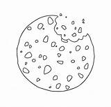 Premium Vector  Oatmeal Chocolate Chip Cookie Food Bakery Product sketch template
