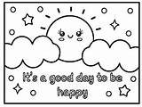 Cute Positive Quotes Coloring Pages & Book For Kids By Happy sketch template