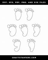 Baby Feet Coloring Page sketch template