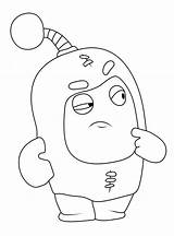 Jeff In Oddbods coloring Page  Download Print Or Color Online For Free sketch template