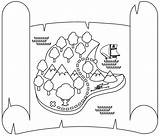 Treasure Map 9 sketch template