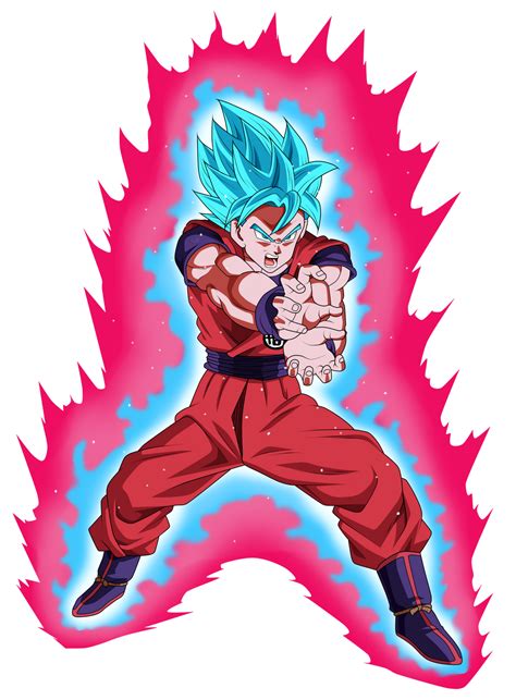 Goku Super Saiyan Blue Kaioken by ChronoFz on DeviantArt