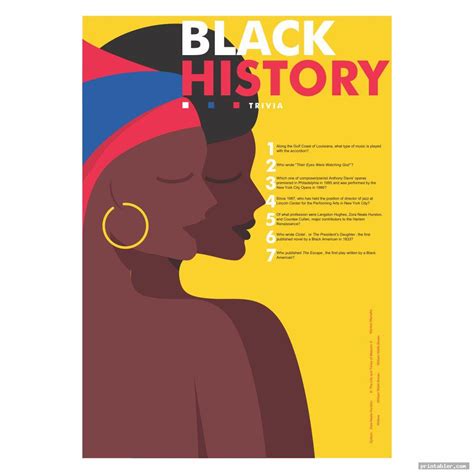 Free Printable Black History Trivia Questions And Answers