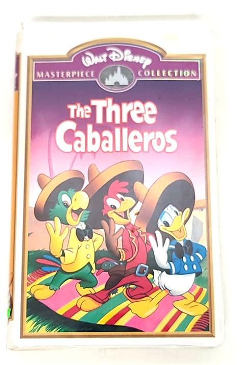 Walt Disney's Three Caballeros VHS Video Bird Donald Duck Live Action Animation Union Star, Duck ...