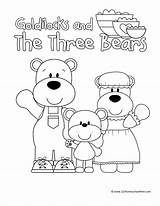 Goldilocks And The Three Bears Coloring Page sketch template