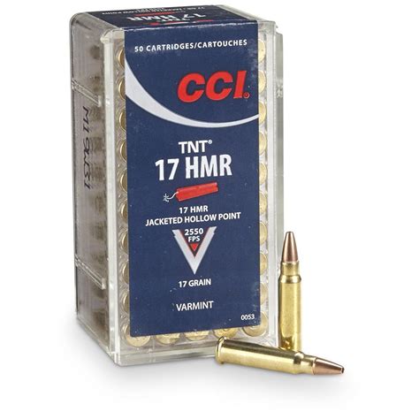 CCI, .17 HMR, JHP, 17 Grain, 500 Rounds - 78844, .17 HMR Ammo at Sportsman's Guide