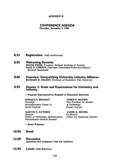 Appendix B: Conference Agenda | New Alliances and Partnerships in ...