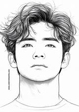 Mans Face Coloring Pages  235 Free PDF Printables sketch template