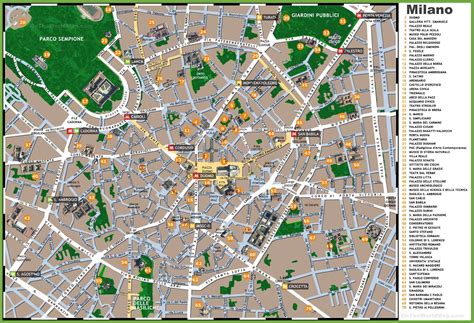 Milan italy map tourist - Map of milan italy tourist attractions ...