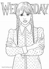 Wednesday Coloring Pages  Home sketch template