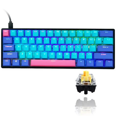 Buy GTSP Gk61 60% Mechanical Keyboard Gaming Custom SK61 Hot Swappable ...