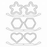 Sunglasses Outline Clip Art Sketch Coloring Page sketch template