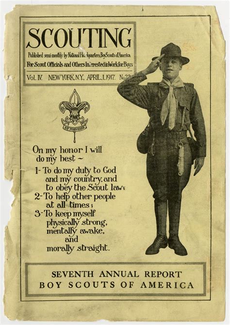 Scouting, Volume 4, Number 22, April 1, 1917 - Page Front Cover - The ...