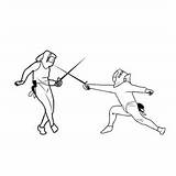 Fencing 1 Coloring Page For Kids  Free Printable sketch template