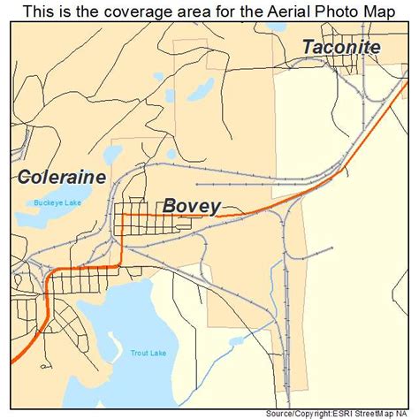 Aerial Photography Map of Bovey, MN Minnesota