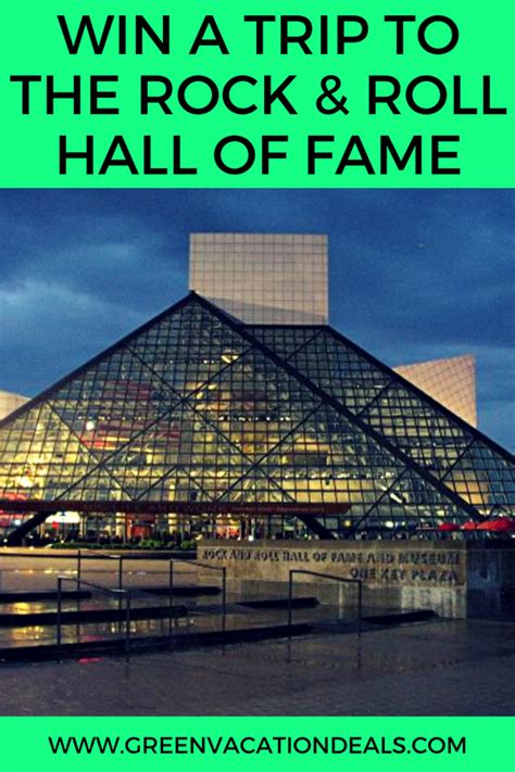 Win a Trip to the Rock & Roll Hall of Fame | Ohio travel destinations, Travel sweepstakes ...