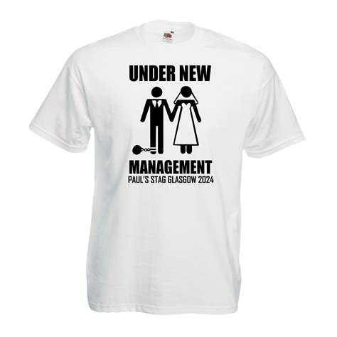 Under New Management - Stag Party T-Shirt Design – CENTRAL T-SHIRTS
