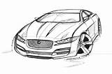 Jaguar Car Drawings Sketches Sketch Coloring Page sketch template