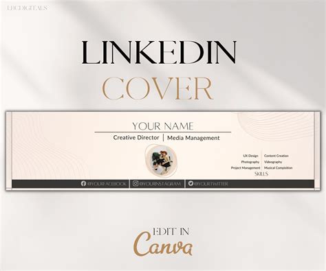 Linkedin Cover Template l Canva Banner l Linkedin Social Media | Etsy