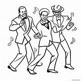 Jazz Dance Coloring Page 40903 32317 sketch template
