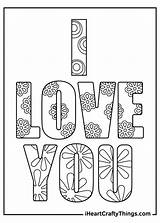 Printable I Love You Coloring Pages sketch template