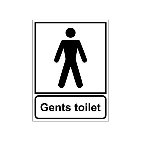 Buy Clickforsign SIGN04-M-1-2x Wash Room Gents Toilet Sign Board for ...