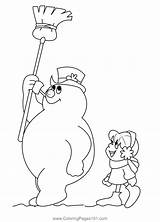 Walking Frosty And Karen Coloring Page For Kids  Free Crocodile sketch template