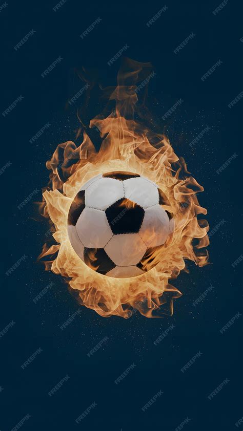 Premium Photo | Illustration capturing the intensity of a soccer ball ...