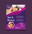 Beauty salon business card design templates Vector Image