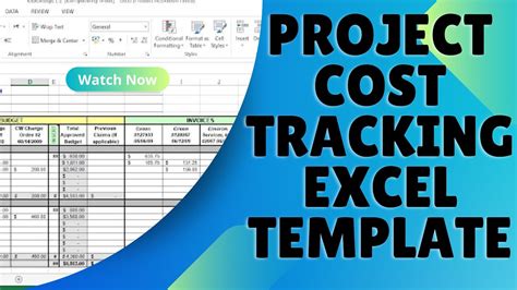 Project Cost Tracking Excel Template - YouTube