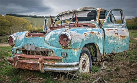 Old Wrecked Car Photograph by Martin Capek