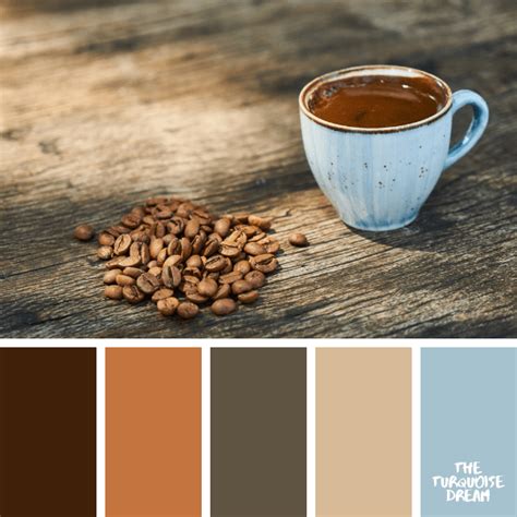 Color Inspiration: Coffee Inspired Color Palettes #color #colorpalette ...