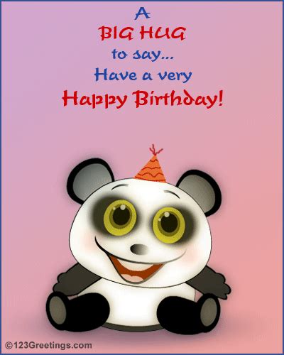 Panda Happy Birthday Gif