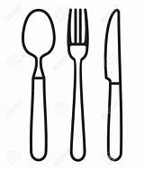 Silverware Sheet Coloring Pages sketch template