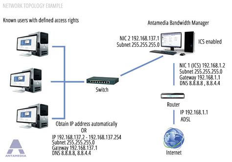 Network Topology Examples I Antamedia software