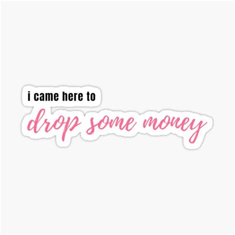 "LISA BLACKPINK MONEY LYRICS STICKER" Sticker for Sale by ThePlushCo ...