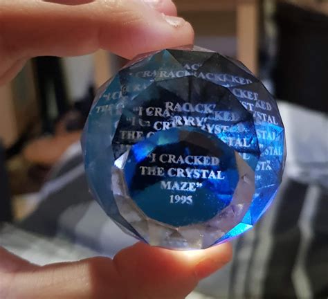 The Crystal Maze Fan Group Blog: Original 'I Cracked The Crystal Maze 1995' Prize Crystal unearthed!