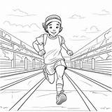 Running Color Sheet Free & Printable sketch template