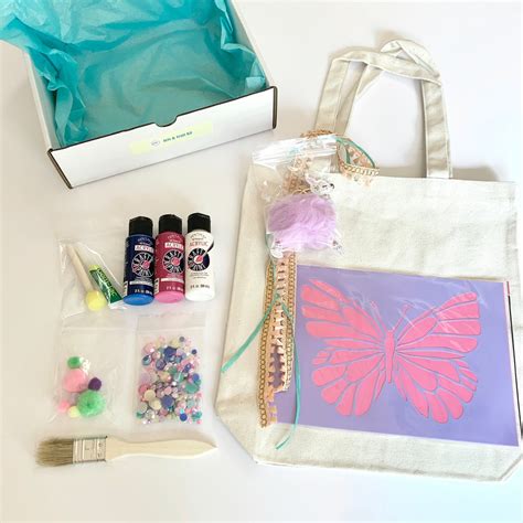 DIY Canvas Tote Bag Decorating Painting Craft KIT for Kids - Etsy