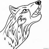 Howling Wolf Face Coloring Page 45594 36056 sketch template