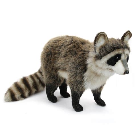 Handcrafted 18 Inch Lifelike Raccoon Stuffed Animal by Hansa at Stuffed Safari