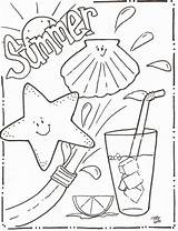 Summer Themed Coloring Pages sketch template