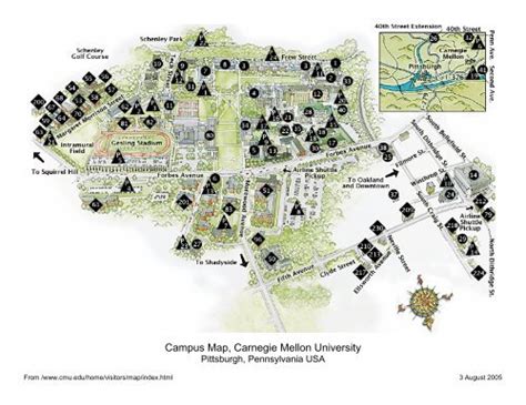 Carnegie Mellon University Campus Map