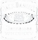 Jack Daniels Logo Border Clip Label Daniel Bottle Tennessee Tattoos Svg  sketch template